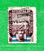 (Us7) ARGENTINA ° 1948 - VIGNETTA - 1^ EXPOSITION ARGENTINA De SALUD PUBLICA. Used. - Vignettes D'affranchissement (Frama)