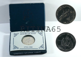 USA 1/2 $ 1982 D HALF DOLLAR UNC IN ARGENTO WASHINGTON KM# 208 - Herdenking