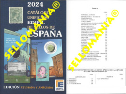 CATALOGO EDIFIL 2024 SELLOS DE ESPAÑA SPAIN STAMPS CATALOGUE NUEVO TC24268 - Spanje