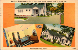Florida Ocala MacKay's Hotel Court 1940 - Ocala