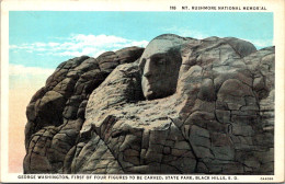 South Dakota Black Hills Mount Rushmore National Monument George Washington First Of Four Figures To Be Carved Curteich - Mount Rushmore