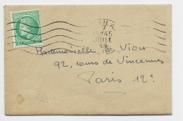 FRANCE MAZELIN 2FR SEUL MIGNONNETTE MEC LES LILAS 7 JUIL 1948 AU TARIF - 1945-47 Ceres (Mazelin)