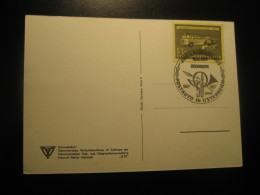 DORNBIRN 18.6.1957 Postbus Post Bus 50 Year Anniversary Trip Cancel Postcard AUSTRIA Coach Autobus Autocar - Busses