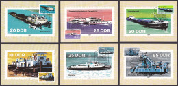 (2651-2656) DDR Maximumkarten 1981 Binnenschiffe (MK-1-3) - Cartes-Maximum (CM)