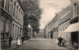 #3649 - Tilburg, Willem II-straat, Met Volk 1908 (NB) - Tilburg