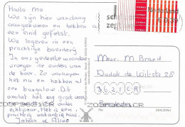 Netherlands , ATM Labeln € 0,39  Used On Postcard - Vignette [ATM]