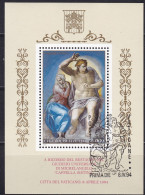 Vatican, 1994, 1115 Block 14, Used Oo,  Fertigstellung Der Restaurierungsarbeiten In Der Sixtinischen Kapelle. - Used Stamps