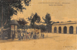 CPA 11 CASTELNAUDARY / KIOSQUE / HALLE AUX GRAINS / Cpa Toilée - Castelnaudary