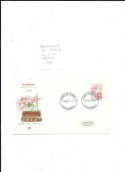 DANEMARK N° 590 OBL RADIO SUR FDC ILLUSTREE - Covers & Documents