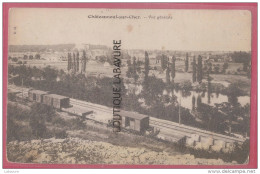 18 - CHATEAUNEUF SUR CHER - Vue Générale--Wagons Marchandises-- - Chateauneuf Sur Cher