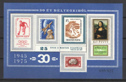 Hungary 1975. Last 30 Years Stamp Special Sheet (commemorative Sheet) In Pairs ! MNH(**) - Commemorative Sheets