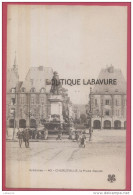 08 - CHARLEVILLE--La Place Ducale--statue-Fontaine---animé - Charleville