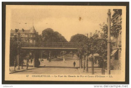 08____CHARLEVILLE----le Pont Du Chemin De Fer Et Cours D'orleans..petite Animation--cpsm P.F - Charleville