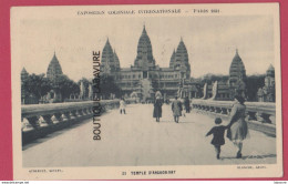 PARIS---Exposition Coloniale Internationale--1931--Cambodge--Temple D'ANKOR-VAT--animé - Cambodge