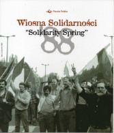 POLAND 2023 POST OFFICE LIMITED EDITION FOLDER: SOLIDARITY SPRING 35TH ANNIV STRIKE LENIN STEELWORKS GDANSK SOLIDARNOSC - Vignettes Solidarnosc