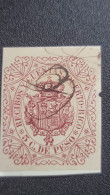 O) 1882 Circa, PUERTO RICO, FISCAL, RECIBOS Y CUENTAS 5c De Peso. USED EXCELLENT CONDITION - Puerto Rico