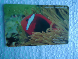 KOREA   USED CARDS  FISH FISHES - Fische