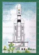 INDIA 2023 Inde Indien - CHANDRAYAAN-3 - Set Of 5 Official Picture Post Cards - ISRO MOON MISSION ROCKET SATELLITE ROVER - Azië