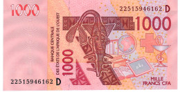 W.A.S. MALI P415Dv 1000 FRANCS (20)22 2022 Signature 46 UNC. - Mali