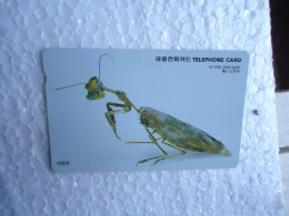 KOREA   USED CARDS  INSECTS ROBOT UNITS 10000 - Mariquitas