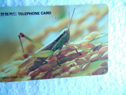 KOREA   USED CARDS  INSECTS - Altri & Non Classificati