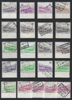 Y84 - Belgium 1966 Railway Parcel Stamps - Lot Used Plate Numbers - Gebraucht