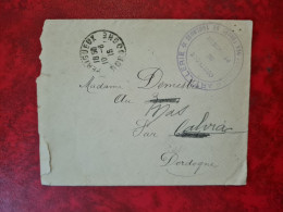 LETTRE PERIGUEUX 1918 ARTILLERIE TOULOUSE F. M. CACHET CARSAC - Autres & Non Classés