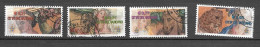Timbres Oblitérés Du Vatican 2003, N°1318-1321 YT, Peintures: Animaux , Dragon, Cheval, Léopard, ... - Used Stamps