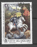 Timbres Oblitérés Du Vatican 2003, N°1313 YT, Peintures: Anniversaire De La Mort De St Georges, 1700 Ans - Used Stamps