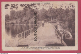 22 - BOSMELEAC---Barrage Près Uzl - Alimentant Le Canal De Nantes A Brest--La Digue Et La Cascade-animé-cpsm Pf - Bosméléac