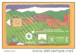 CAMPEONATOSDEL MONDO DE ESQUI ALPINO-SIERRA NEVADA GRANADA 1000 PTA - Commemorative Advertisment