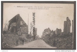 62---BETHUNE--Après Guere--Les Ruines De La Rue Sadi-Carnot--animé - Bethune