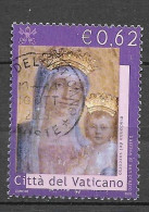 Timbres Oblitérés Du Vatican 2002, N°1256 YT, Tableau: La Madone De La Basilique St Pierre, Vierge à L'enfant Jésus - Usados