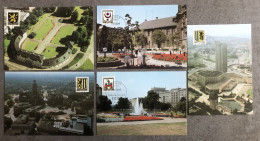 (2857-2861) DDR Maximumkarten 1984 Stadtwappen (MK-1-19) - Maximum Cards