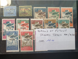 1939 Wallis Et Futuna N°Y&T Assortiment De Timbres Taxes Tous états - Neufs