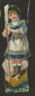 Découpis Gaufrée Jeune Fille Année 1900 - Infantes