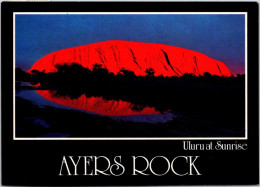 10-9-2023 (4 T 41) Australia  - NT - UNESCO - Ayers Rck Aka Uluru (at Sunrise) Posted With 45 C Stamp - Uluru & The Olgas