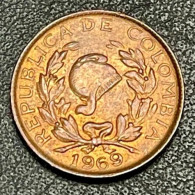 1 Centavo, Colombia, 1969 - Colombia