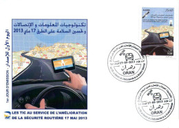 Algérie N° 1656 GPS Au Service De La Sécurité Routière Prévention Routière Accidents De Route - Accidents & Road Safety