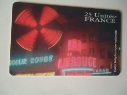 FRANCE MINT  CARDS MOULIN ROUSE  2 SCAN - 25 Unités  