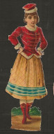 Découpis Gaufrée Jeune Fille Année 1900 - Infantes