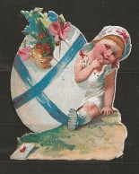 Découpis Oeufs De Paques Année 1900 - Easter