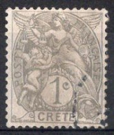 CRETE Timbre Poste N°1 Oblitéré TB Cote : 2€50 - Oblitérés