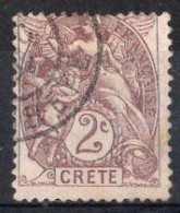 CRETE Timbre Poste N°2 Oblitéré TB Cote : 2€50 - Used Stamps