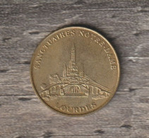 Monnaie De Paris :  Sanctuaires Notre-Dame De Lourdes (Avec Différend) - Ohne Datum