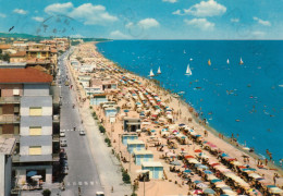 CARTOLINA  PORTO S.GIORGIO,FERMO,MARCHE-SPIAGGIA-MARE,SOLE,ESTATE,VACANZA,LUNGOMARE,BELLA ITALIA,VIAGGIATA 1972 - Fermo