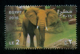 EGYPT / 2016 / GIZA ZOO ; 125 YEARS / ANIMALS / ELEPHANT / MNH / VF - Unused Stamps