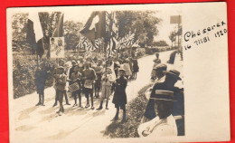 ZWV-12 RARE Carte-Photo De La Société De Jeunesse De Chéserex Sur Nyon, Le 16 Mai 1920. NC - Chéserex