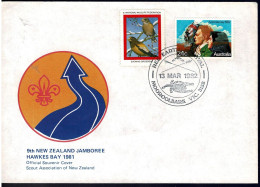 Australia 1982 Red Earth Festival Postmark On NZ Jamboree Commemorative Cover - Covers & Documents