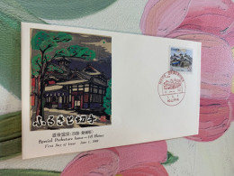 Japan Stamp Landscape FDC - Cartas & Documentos